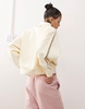 Aape By A Bathing Ape quarter-zip french fleece in ivory