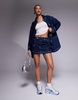 HUGO Blue Garalia denim skirt in dark blue