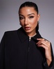 River Island zip up collar jacket in black