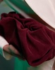 ASOS DESIGN Premium suede cloud clutch bag in burgundy