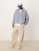 ASOS DESIGN oversized boxy coach shacket in check