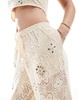 River Island crochet pants in light brown - part of a set