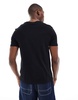 Bershka regular fit t-shirt in black