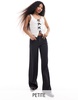 Bershka Petite Tailored pants in Charcoal