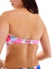 Vero Moda mix and match bandeau bikini top in bright watercolor print