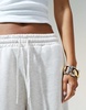 ASOS DESIGN oversized sweatpants with turnback hem detail in oatmeal heather