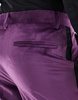 ASOS DESIGN flare tuxedo suit pants in purple velvet