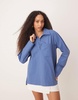 ASOS DESIGN poplin collared patch pocket shirt