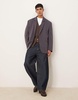 ASOS DESIGN slouchy oversized blazer in charcoal