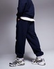 ASOS DESIGN premium heavyweight oversized sweatpants 400gsm in navy