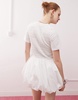 Amy Lynn Eleanor puffball mini dress in white