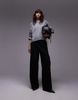 ARKET wool crew neck sweater in gray melange