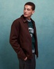 ASOS DESIGN wool look worker jacket in brown