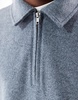 ASOS DESIGN oversized boxy quarter zip sweatshirt in brushed navy