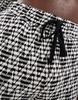 Bershka textured jacquard shorts in black - part of a set