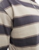 ADPT oversized T-shirt in washed beige stripe