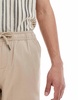 Brave Soul chino shorts with drawcord waist in stone