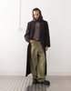 Weekday Logan wool blend oversized double breasted coat in black check