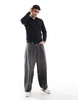 BOSS Orange Zetrust half zip sweatshirt in black