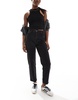 Bershka high waisted ultra comfort fit mom jeans in black