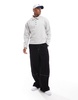 Another Influence half button rugby sweat in gray