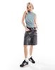 Weekday linen blend tank top in dusty green