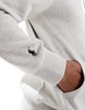 Polo Ralph Lauren central script logo double knit hoodie in gray heather