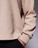 ASOS DESIGN oversized boxy waffle long sleeve t-shirt in beige