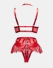 Ann Summers Exuberant crotchless set in red