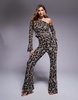ASOS LUXE embellished pants with drop pearls in black - part of a set