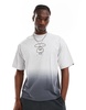 AAPE By A Bathing Ape logo ombre T-shirt in gray