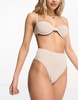 4th & Reckless lopez textured bikini bottom in stone