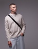 ARKET knit crew neck sweater in beige