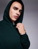 ASOS DESIGN premium heavyweight oversized hoodie in forest green