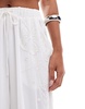 ASOS DESIGN wide leg embellished occasion pants in white - part of a set