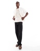 Brave Soul knit t-shirt in cream