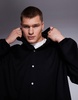 ASOS DESIGN oversized scuba hooded shacket in black