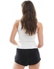Bershka ruched fitted front top in ecru