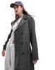 Miss Selfridge check trench coat