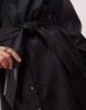 Miss Selfridge faux leather belted shirt dress in black