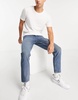 ASOS DESIGN classic rigid jeans in vintage dirty wash blue