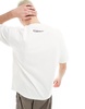 Aape By A Bathing Ape boxy fit short sleeve t-shirt with camo front print in off white