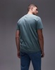 Topman regular T-shirt in washed green