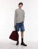 ARKET long sleeve T-shirt in blue and white stripes