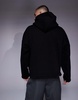 ASOS DESIGN oversized dropped shoulder boxy hoodie with clean finish in black