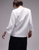 ARKET heavyweight 3/4 sleeve T-shirt in white