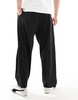 Bershka balloon tailored pants in black