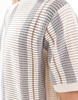 Bershka knit stripe t-shirt in beige