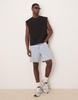 ASOS DESIGN relaxed boxy heavyweight 240gsm tank in black
