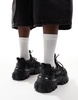 ASOS DESIGN chunky sneakers in black